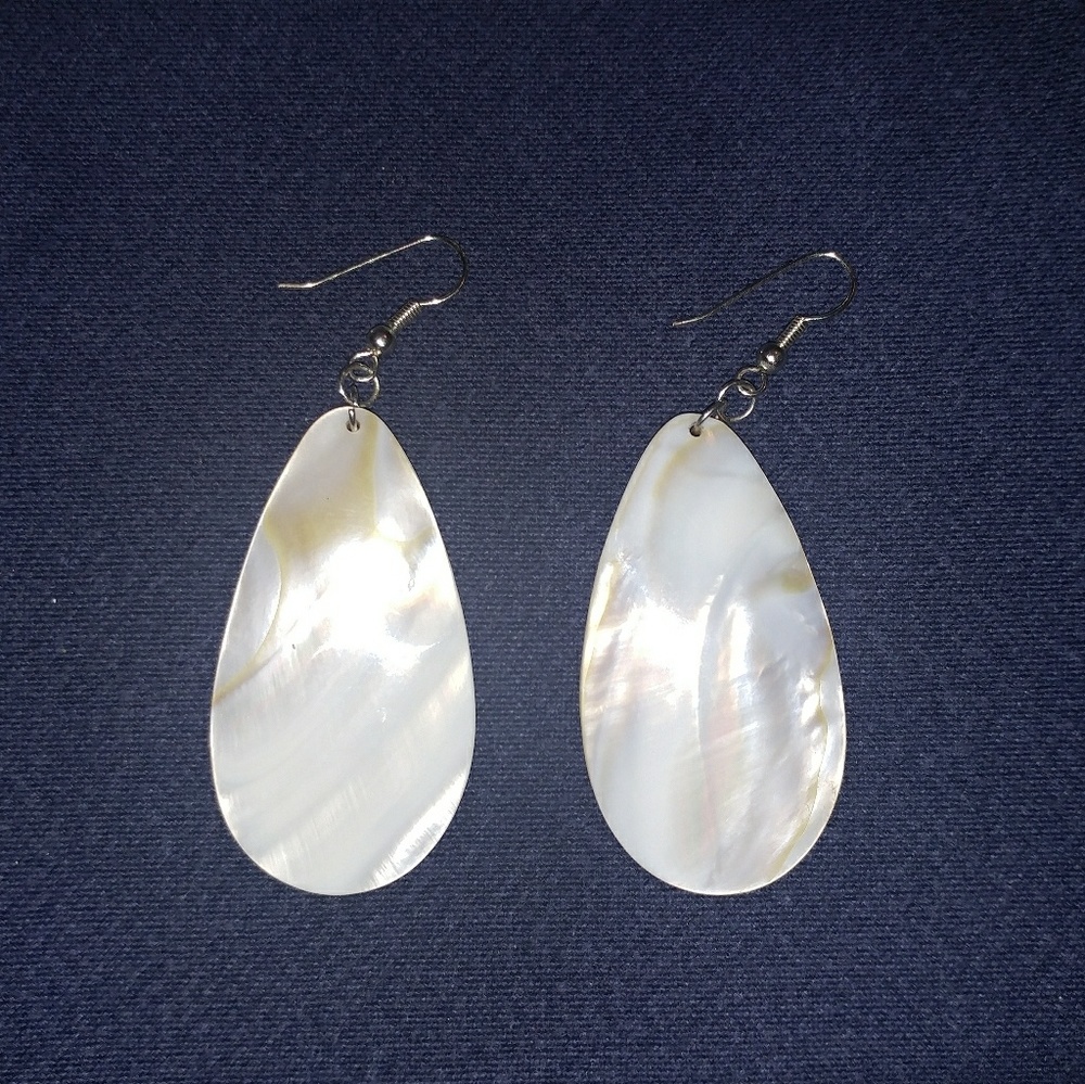 White Abalone earrings